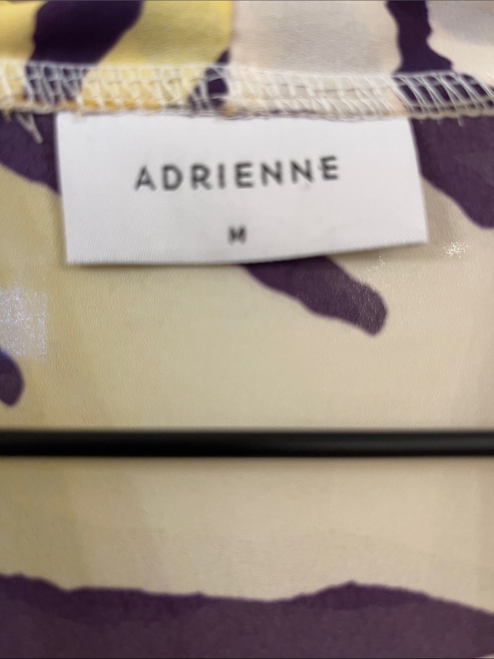 Adrienne Purple And Gold Tiger Stripe Kimono Blouse LSU size medium - Picture 2 of 4